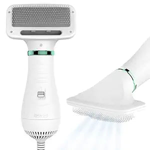 QuickPro 2-in-1 Dog Dryer with Slicker Brush for Small Dogs and Cats